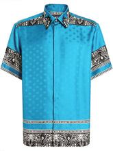 Made in Italy  Highlights black front button fastening button-fastening pocket classic collar short sleeves Composition Silk 100%